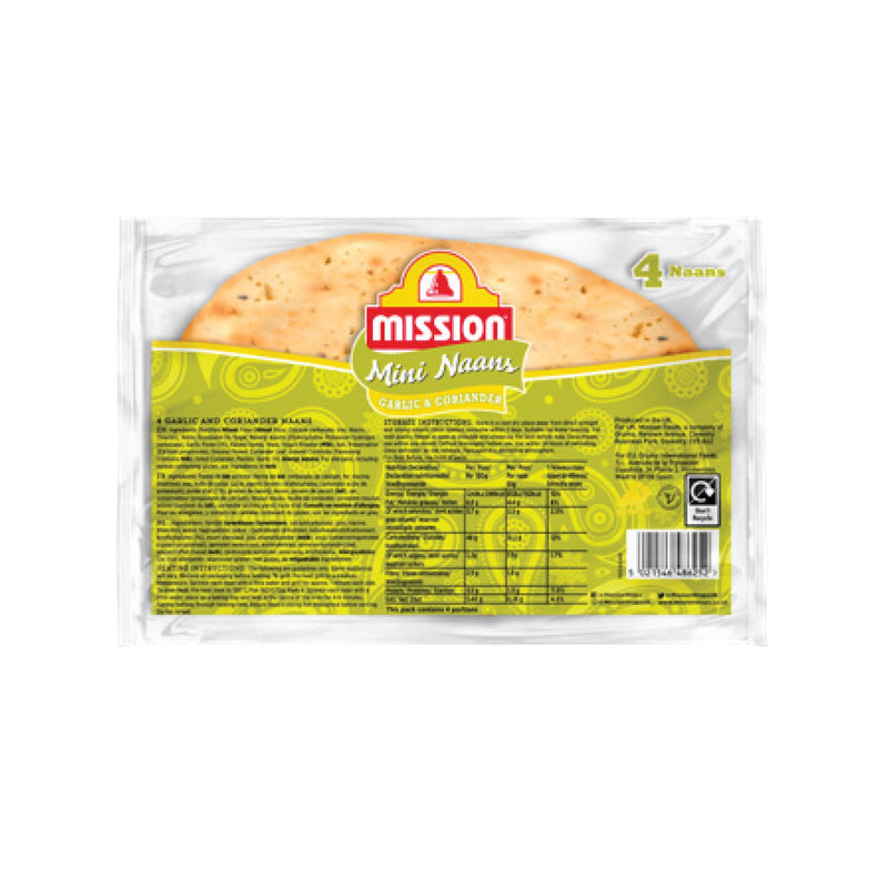 Mini Naans – Garlic & Coriander